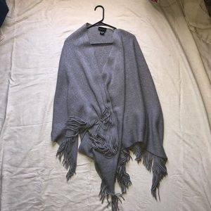 Grey Shrug Poncho